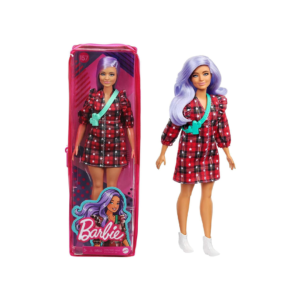 Barbie Fashionista con Vestido de Cuadros Rojos - 4858