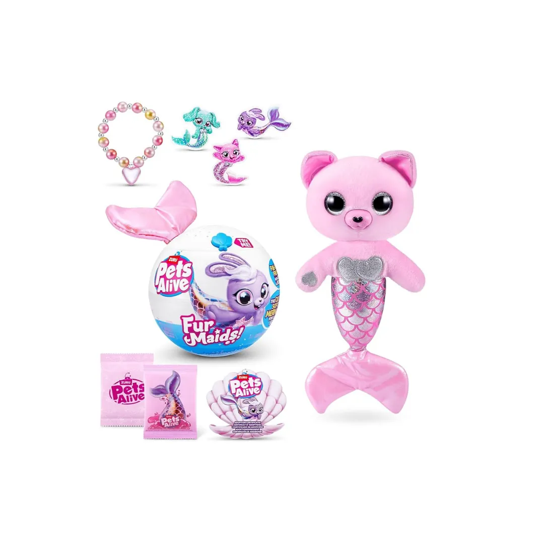 Mascota Sirena Interactiva - Pets Alive Furmaids de Zuru_11zon