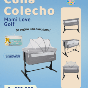Cuna Colecho Mami Love Golf Gris - 29772