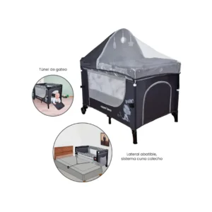 Cuna Colecho Corral Madison Gris