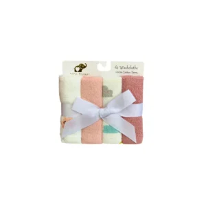 Set de 4 Pañitos 25x25 cm para Bebé - 30008