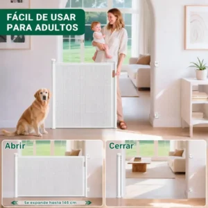 Barrera de Seguridad Retráctil para Bebé 86 x 146 cm - 31040