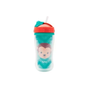 Hoppie Buba Diseño Mono 280 ml con Canudo y Doble Pared - 30027