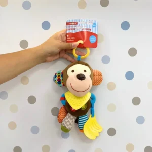 Peluche Sonajero Monky – Juguete Sensorial y Mordedor para Bebés - 29984