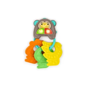 33083 - Bright Starts Musical Monkeys Mordedor Sensorial con Texturas y Sonido