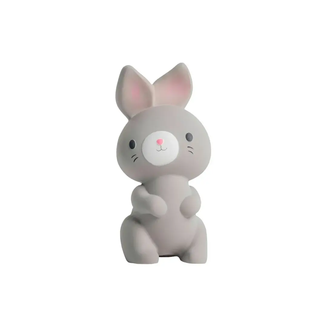 Mordedor de Caucho Natural Ingenuity Sylvi Conejita Gris